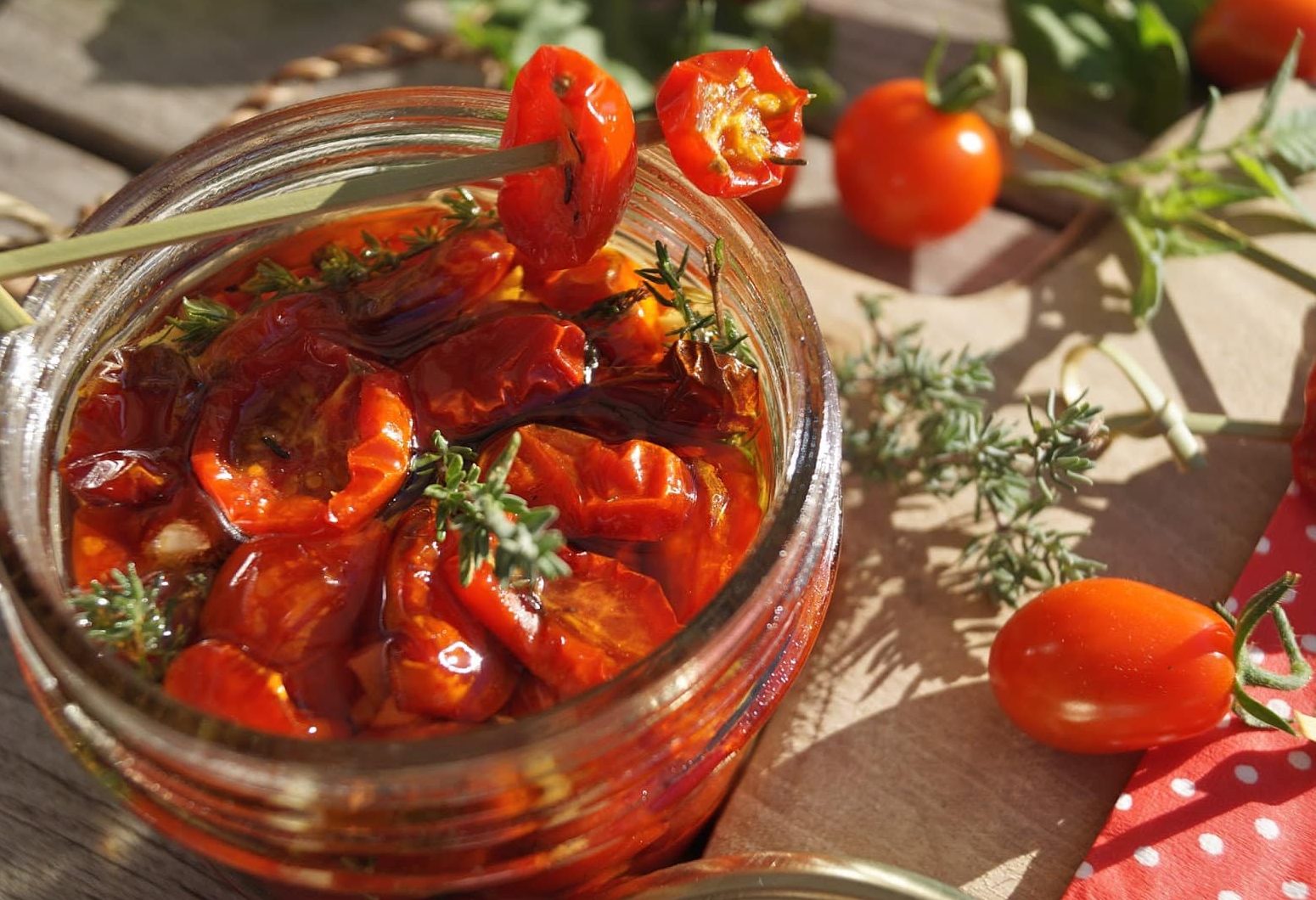 Tomates confites maison