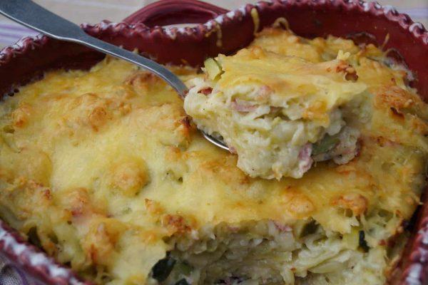 Échine de porc confite au four