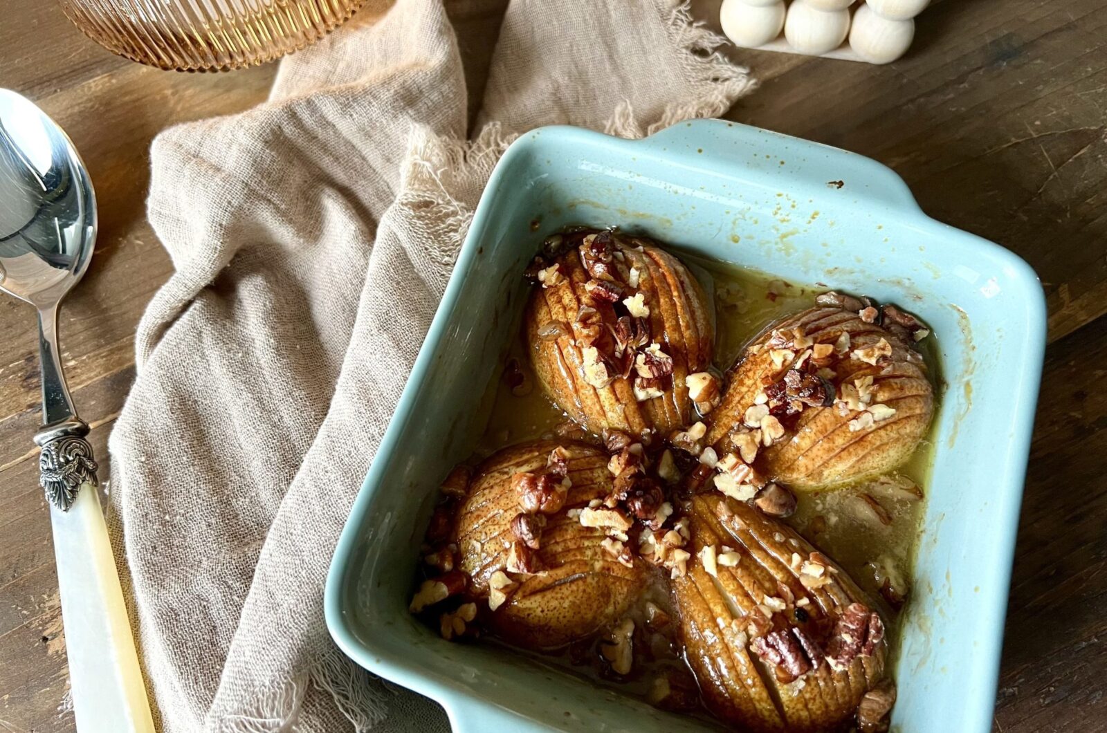 Poires façon "Hasselback"