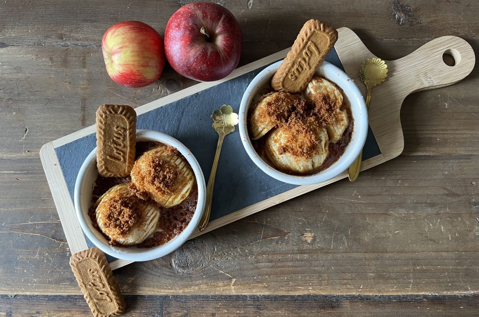 Pommes façon Hasselback au spéculos
