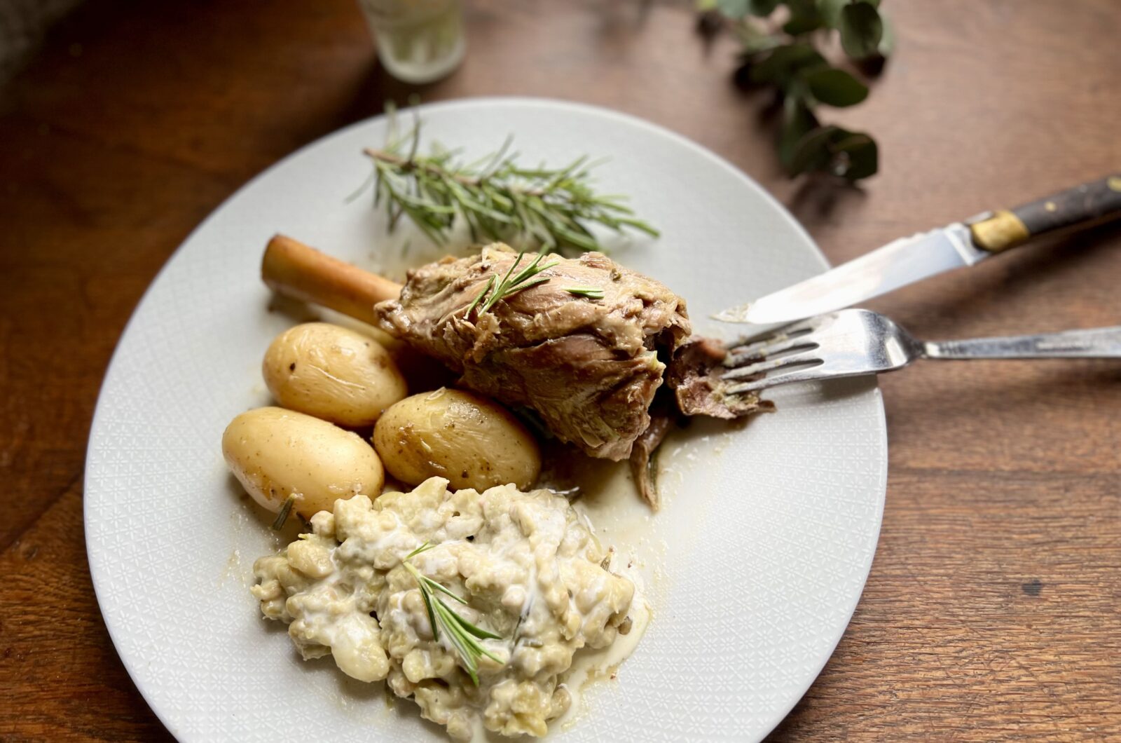 Souris d'agneau confites