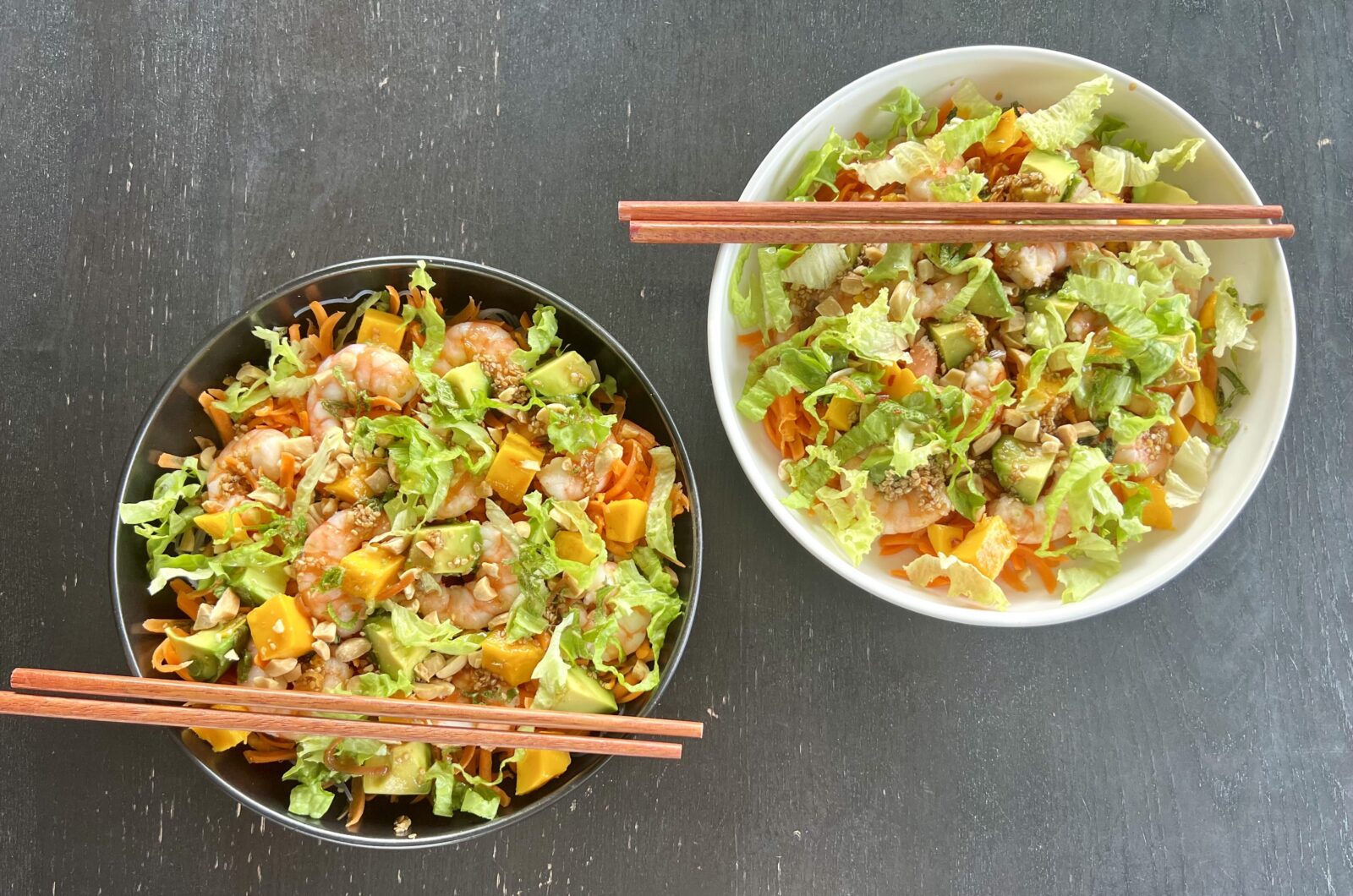 Salade façon rouleau de printemps