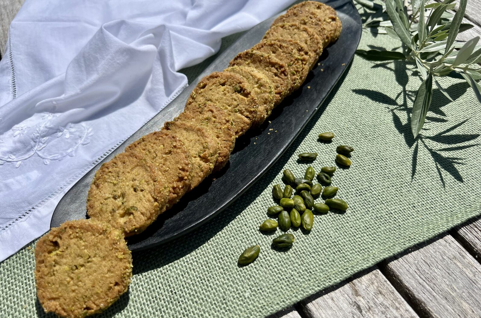 Sablés à la pistache